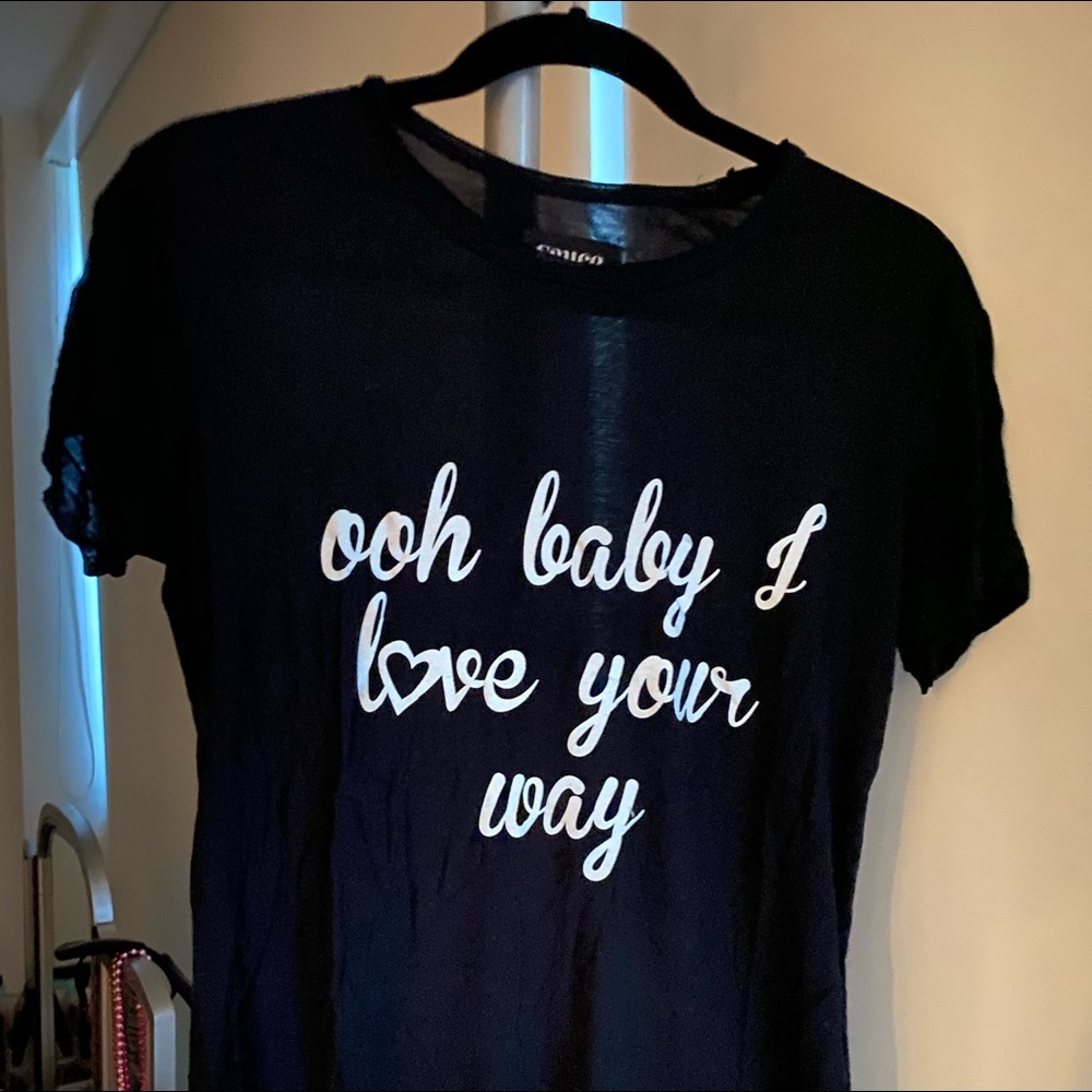 Sauce Graphic T-shirt in black with white graphic